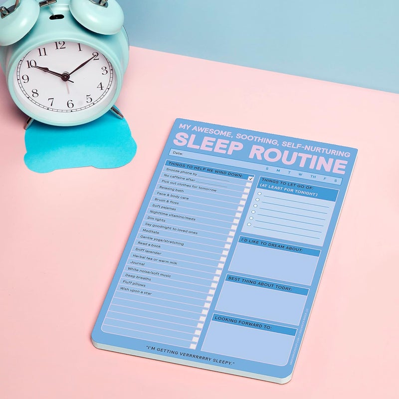 Knock Knock Sleep Routine Pad: My Awesome, Soothing, Self-Nurturing Sleep Tracker & Sleep Checklist, 6 x 9-inches (12639) - Image 4